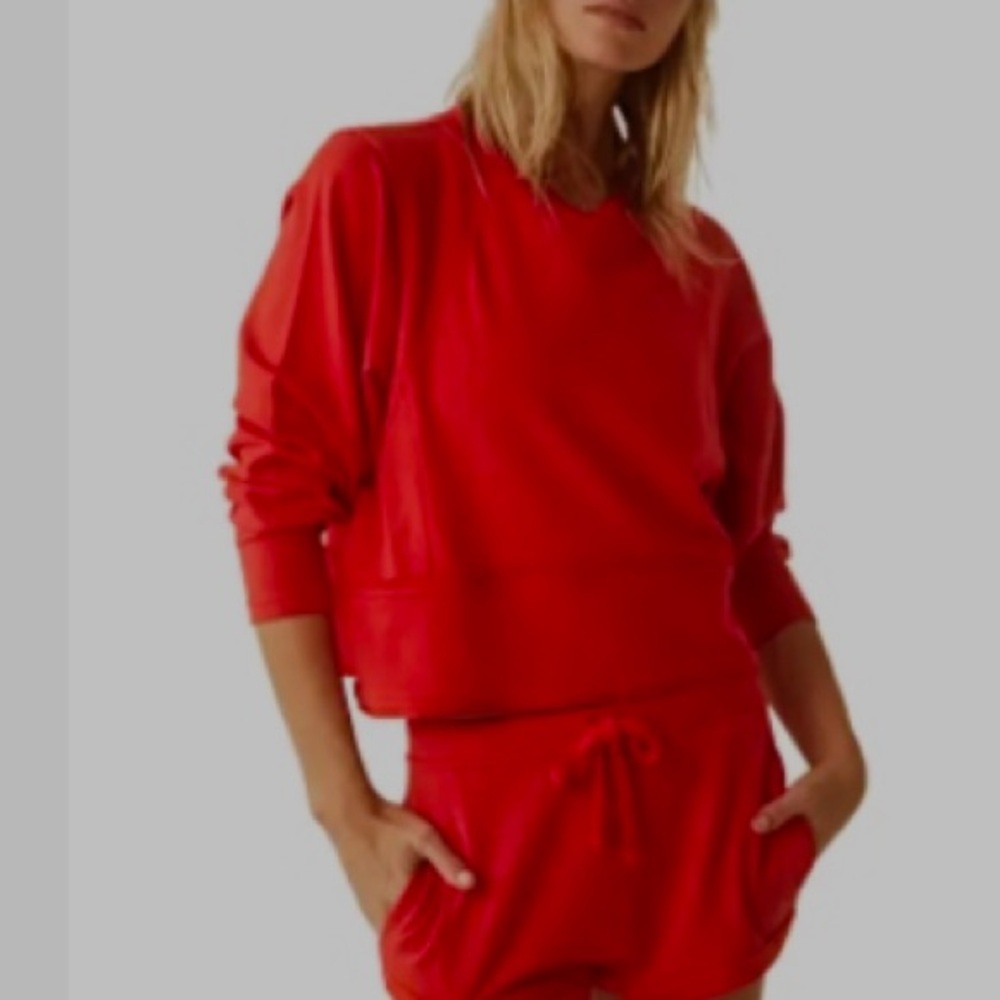 Free People FP Movement - Where The Wind Blows Red Sweatshirt -  Women's Medium